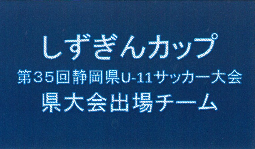 2019年度　しずぎんカップ　第35回静岡県ユースU-11サッカー大会　静岡県大会出場チーム